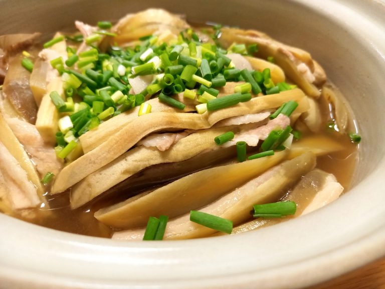 ナス大量消費！　ナスと豚バラの重ね鍋